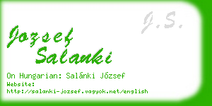 jozsef salanki business card